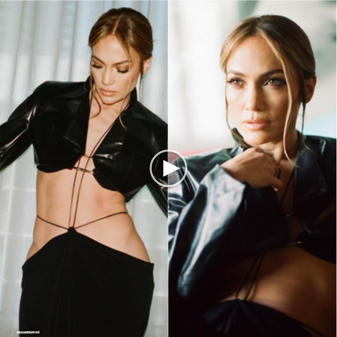 “Captivating and Chic: Jennifer Lopez’s Timeless Beauty Shines in a Classic Black Dress”