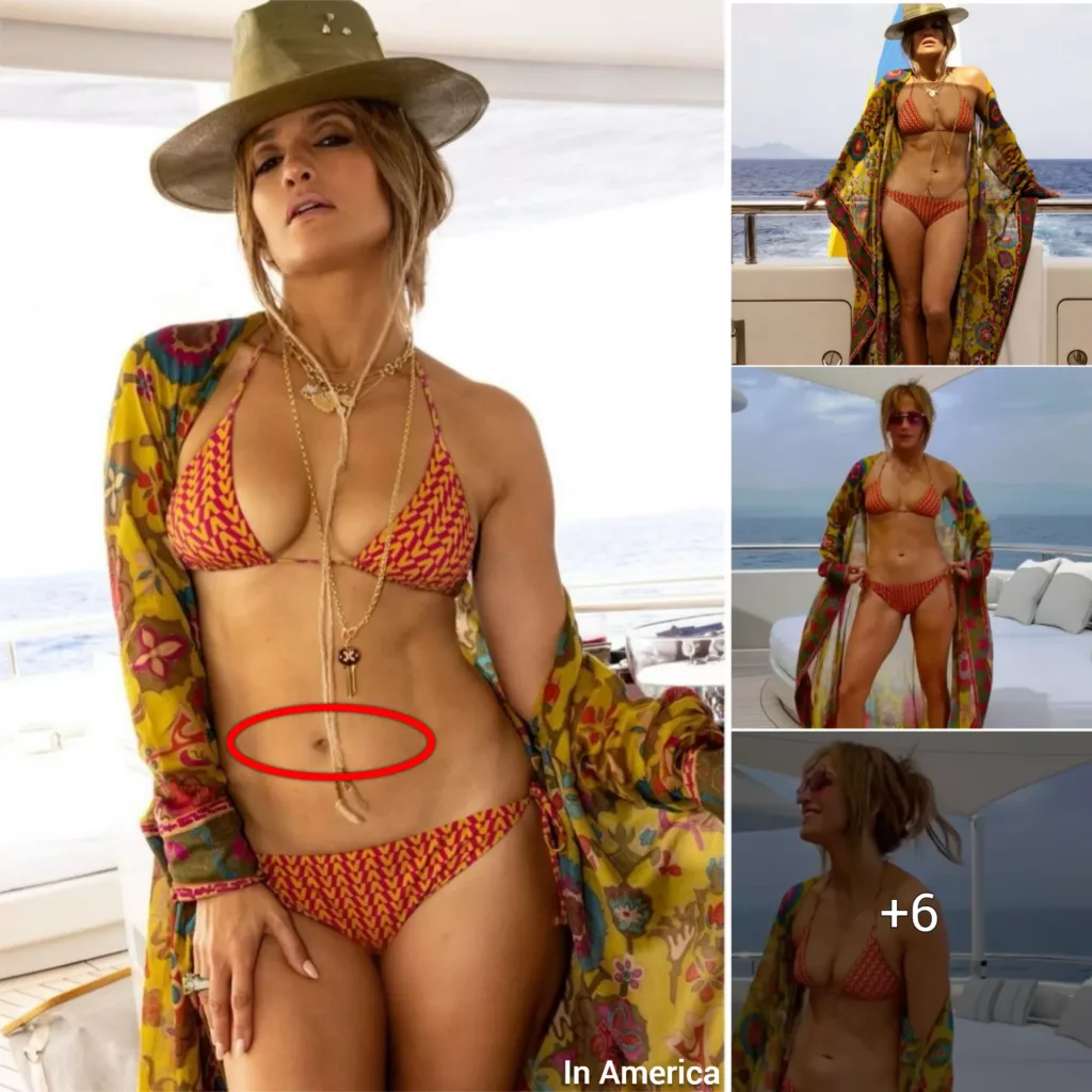 “JLo’s Stunning Bikini Photoshoot Sets the Internet Abuzz with Her Toned and Flawless Physique”